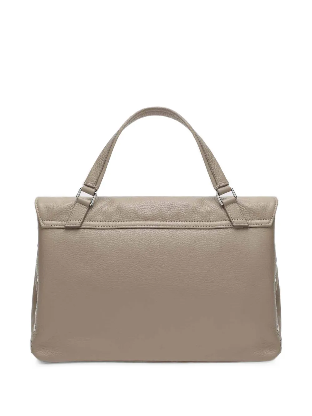 Zanellato medium Postina hammered leather tote bag Grijs