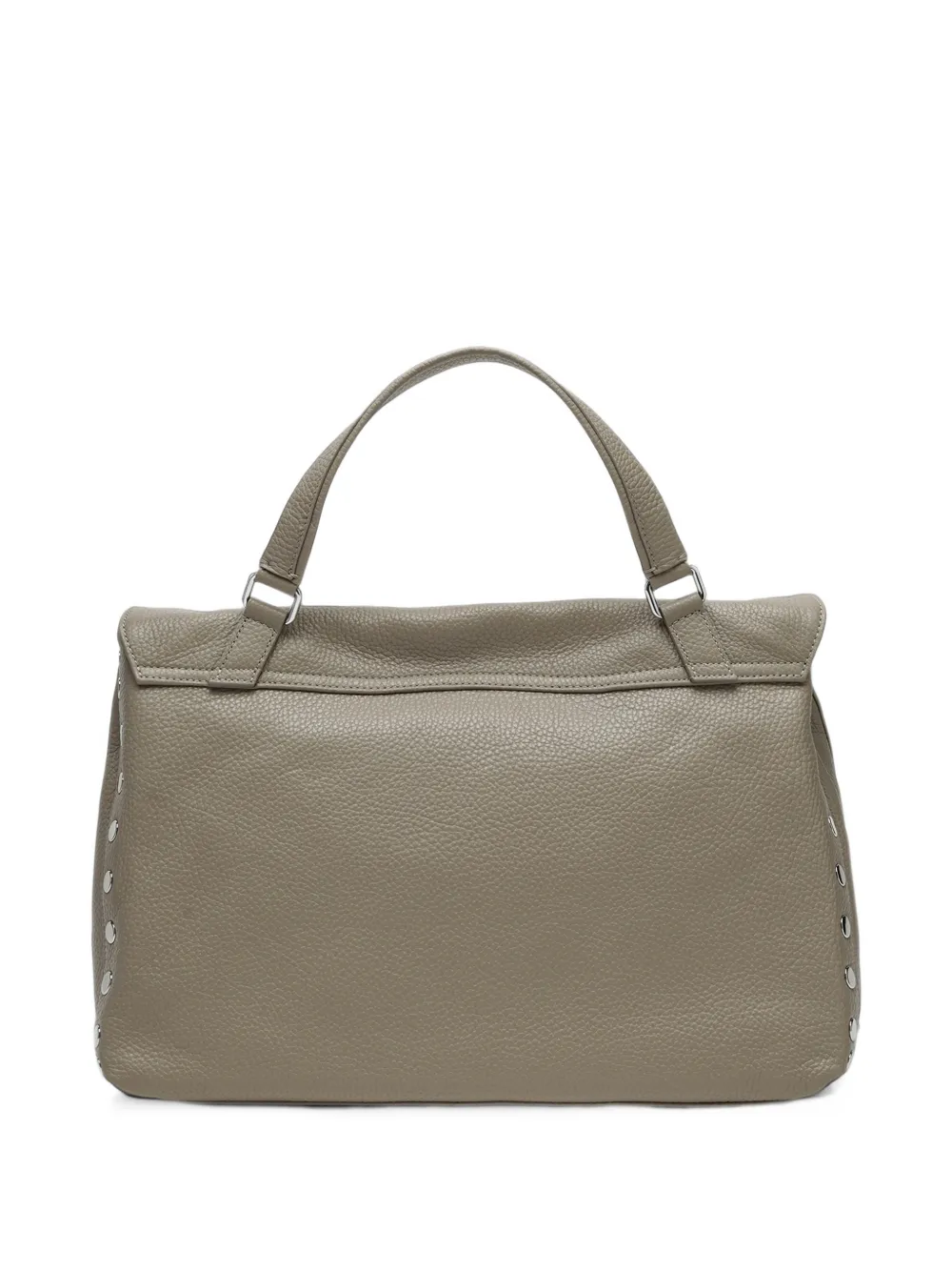 Zanellato medium Postina hammered leather tote bag Grijs