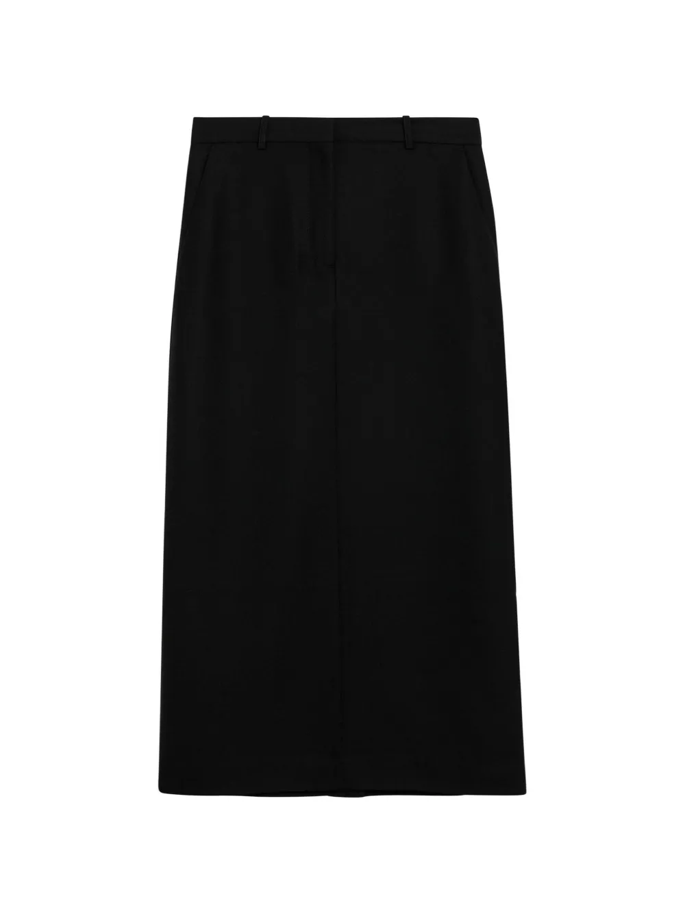 TOTEME rear-slit skirt - Schwarz