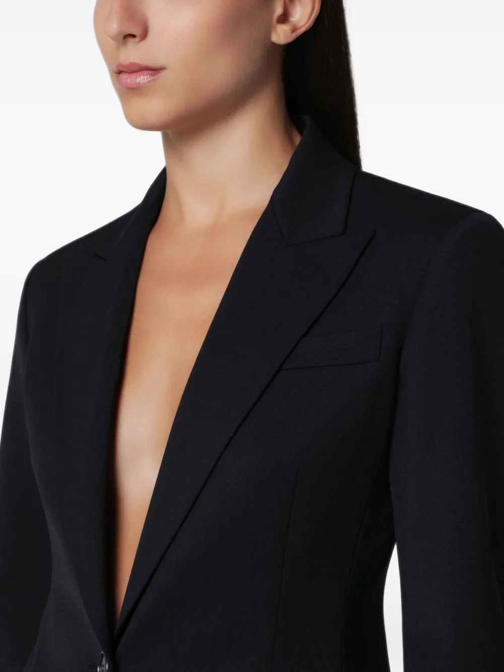 THE ANDAMANE Toni single-breasted tailored blazer Zwart
