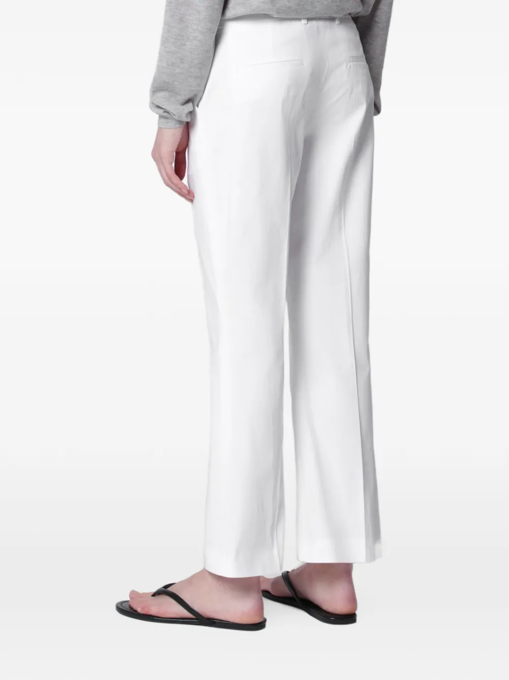 PT Torino flared cotton trousers Wit