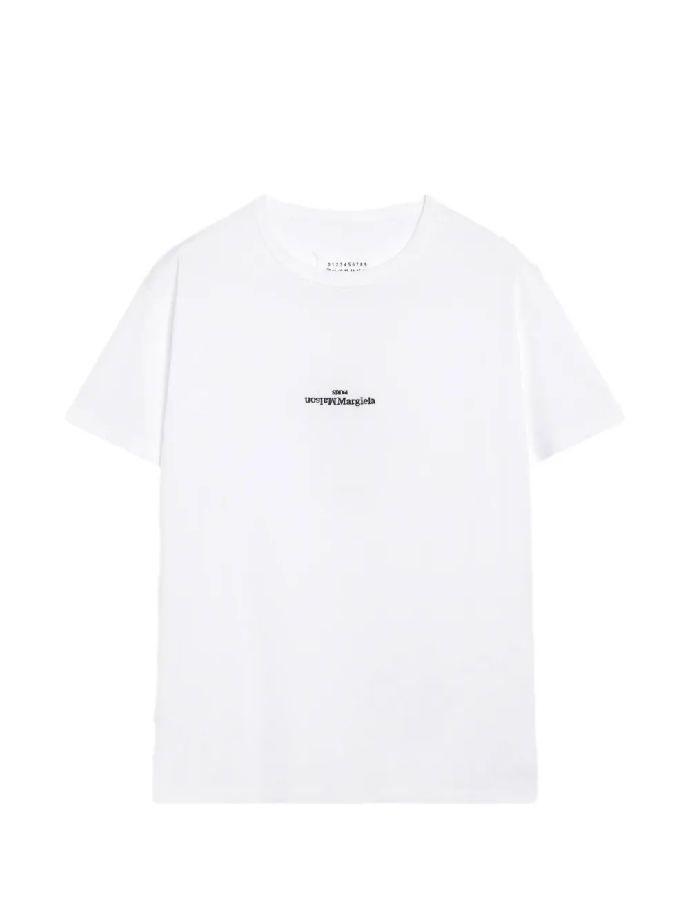 Maison Margiela distorced-logo T-shirt Wit