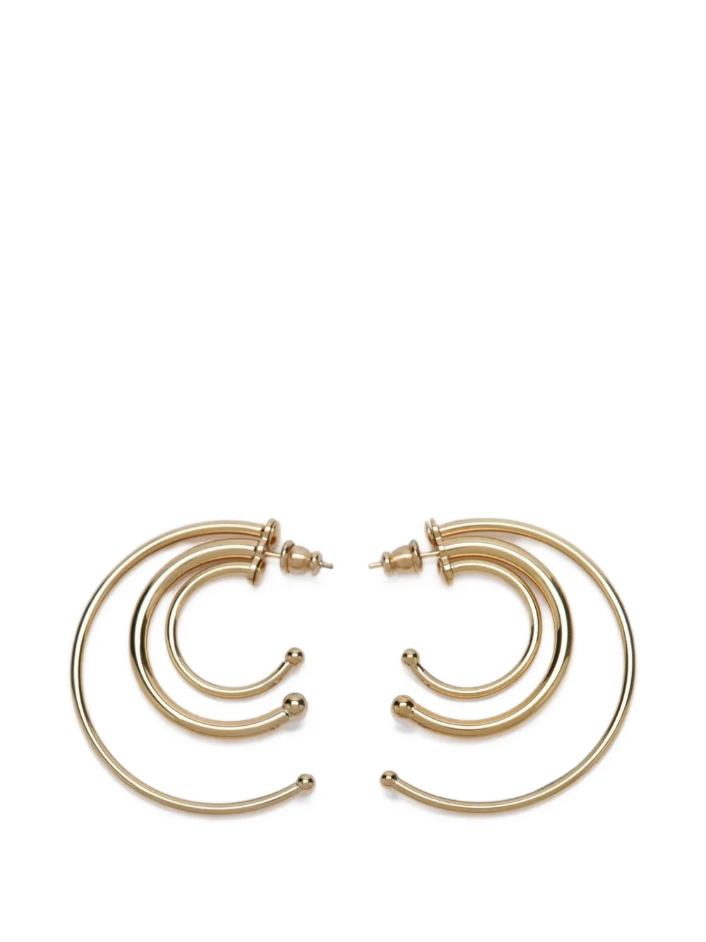 Panconesi concentric multi-hoop earrings - Gold