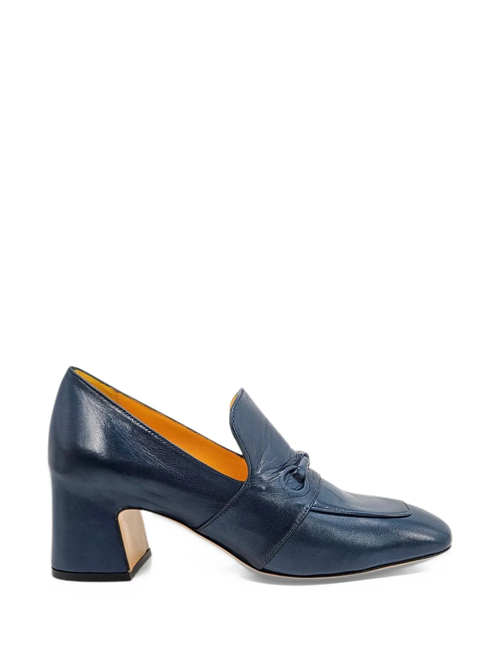 Madison Maison leather bit-detail heeled loafers - Blu