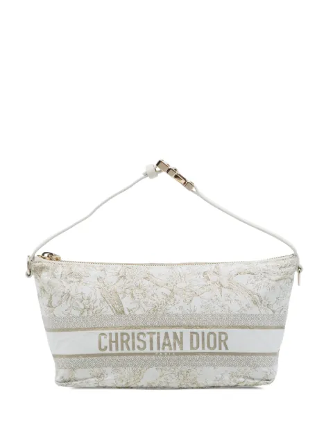 Christian Dior Pre-Owned 2022 Medium Technical Fabric Toile de Jouy DiorTravel Nomad Pouch handbag