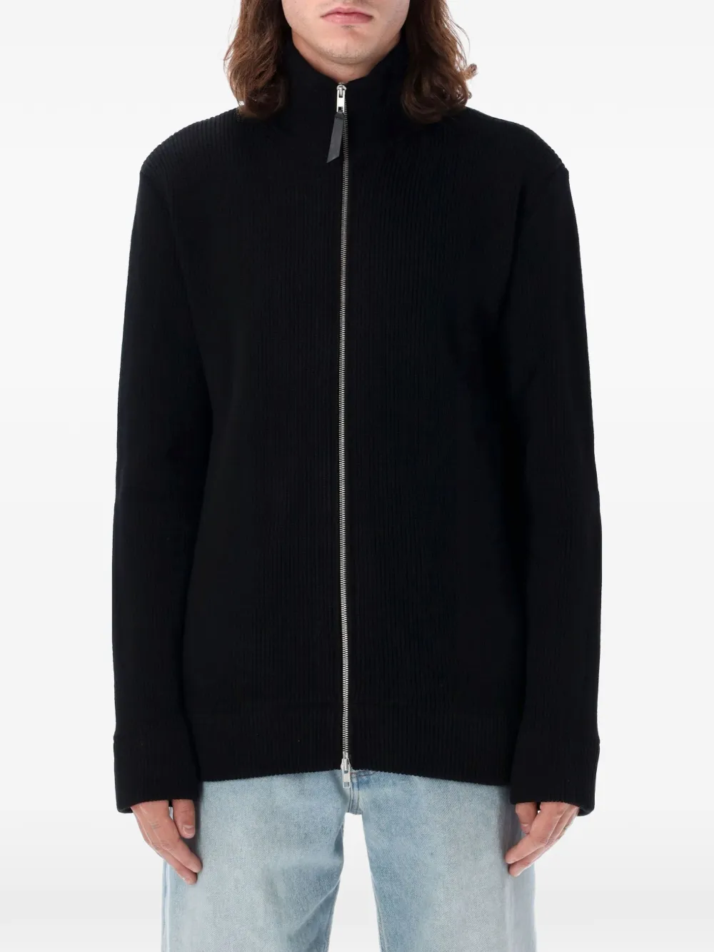 Maison Margiela knit zip-up cardigan - Black