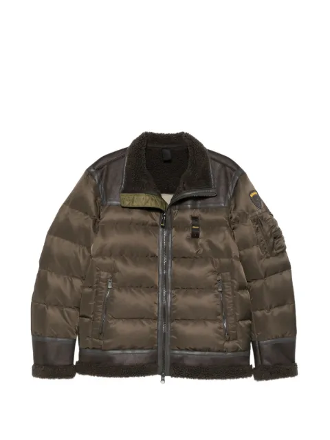 Blauer Organ quilted shearling-trim jacket