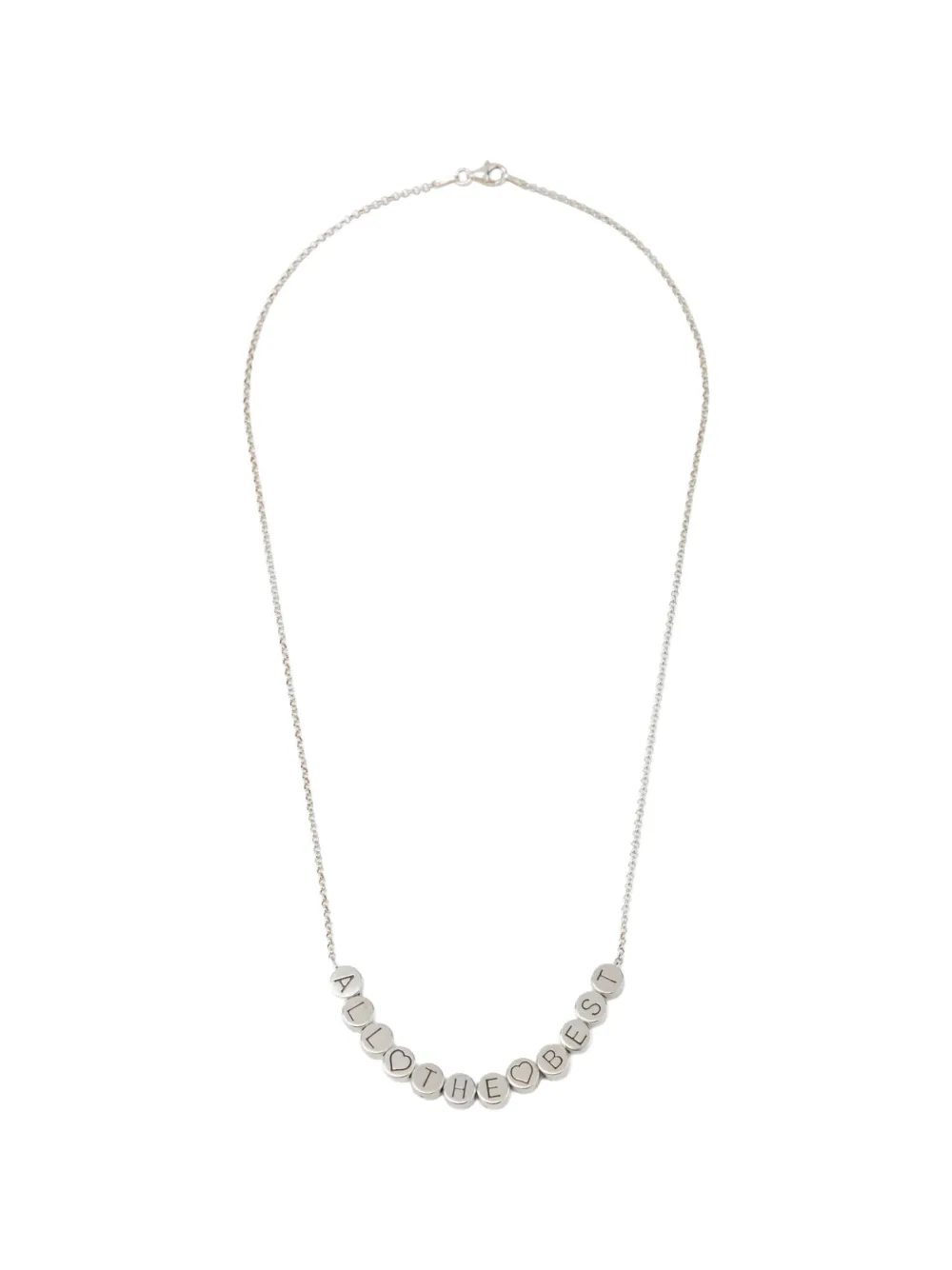 DAGGER beaded necklace - Argento
