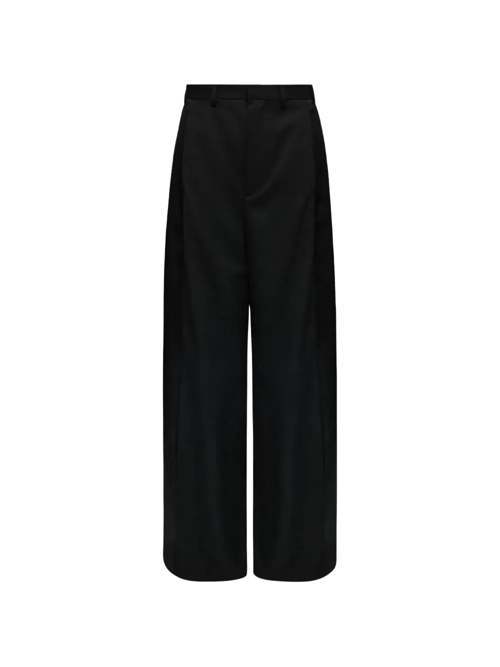 MM6 Maison Margiela satin-trim palazzo pants Zwart