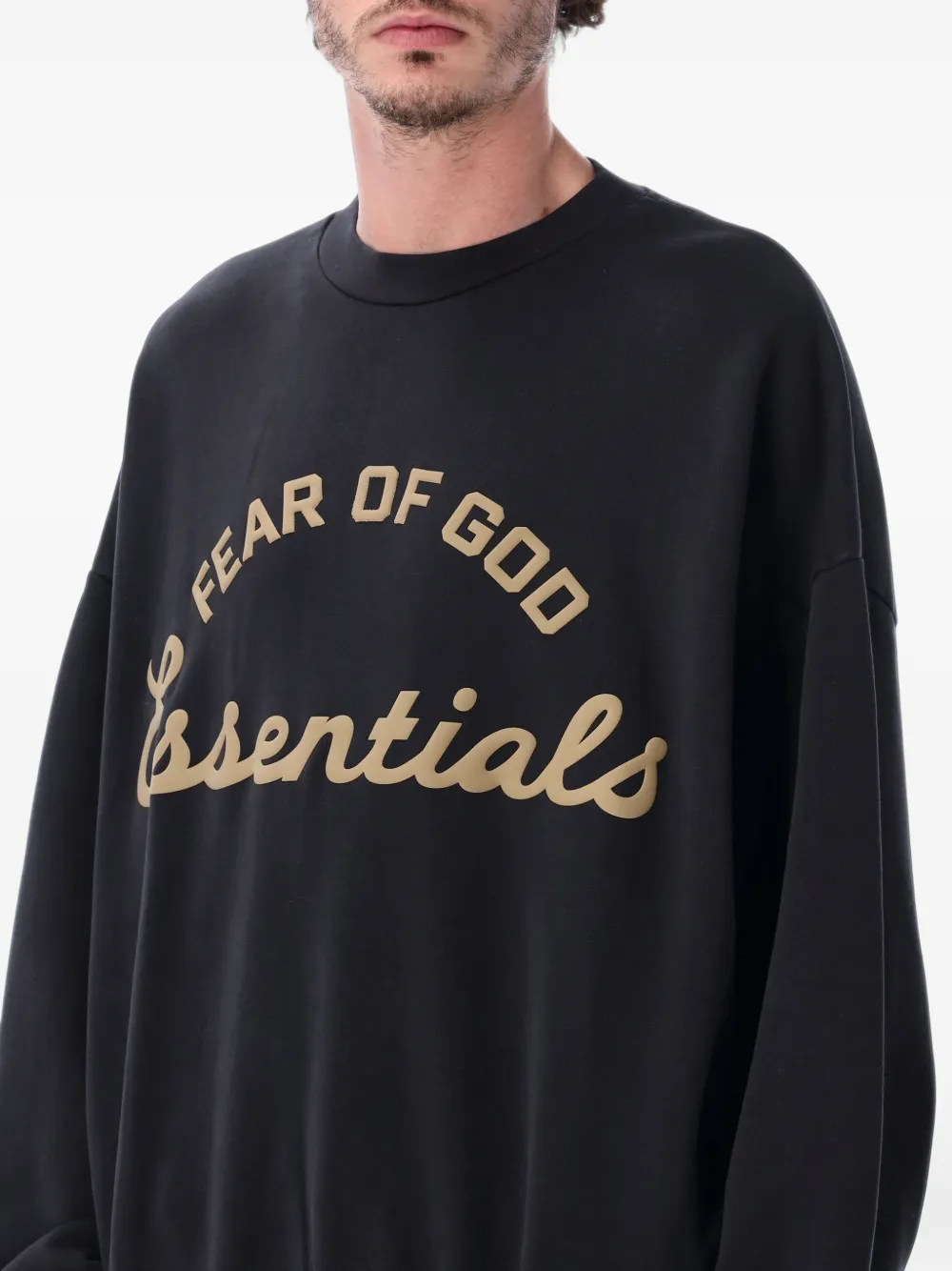 FEAR OF GOD ESSENTIALS Training 90s crew neck sweatshirt Zwart