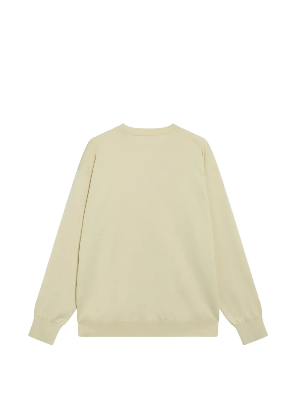 Auralee crew-neck cotton sweater Beige