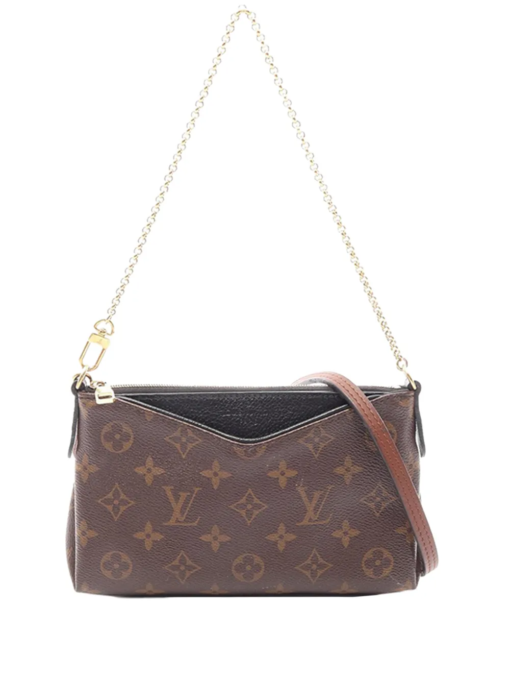 Louis Vuitton Pre-Owned 2016 Monogram Pallas Clutch satchel - Marrone