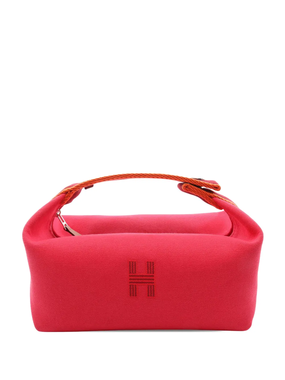 Hermès Pre-Owned 2000-2026 Small Toile Bride A Brac Case vanity bag - Rosa