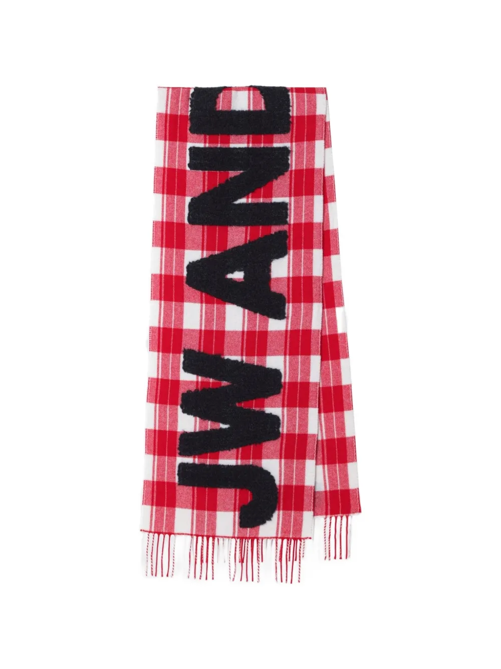 JW Anderson Intarsia sjaal Rood