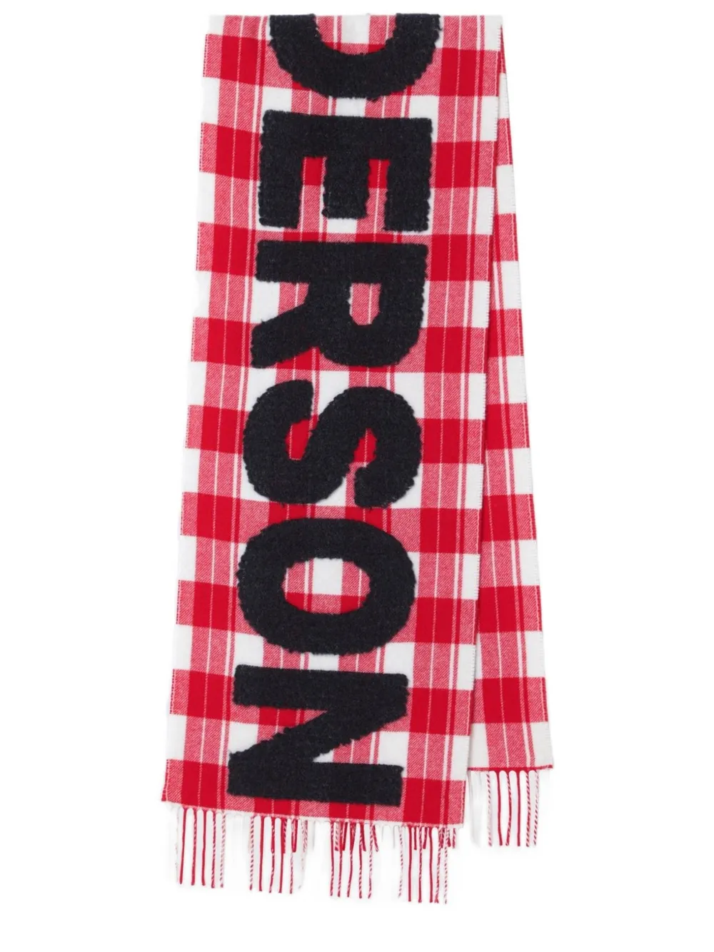 JW Anderson Intarsia sjaal Rood