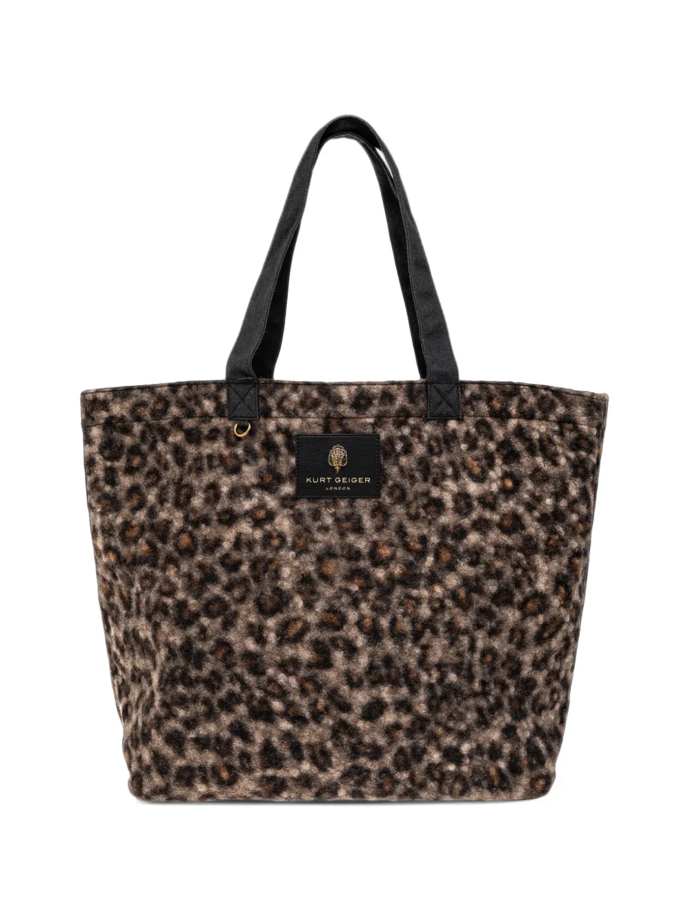 Kurt Geiger London Holborn leopard-print tote bag - Marrone