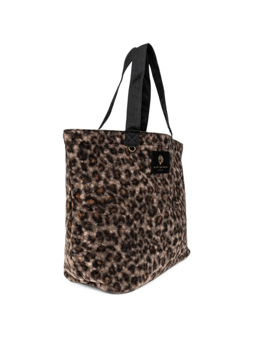 Kurt Geiger London Holborn shopper met luipaardprint Bruin