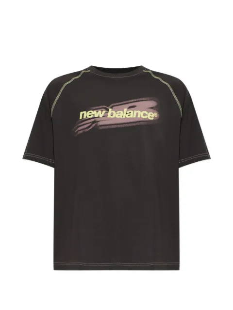 New Balance logo-print raglan-sleeve T-shirt