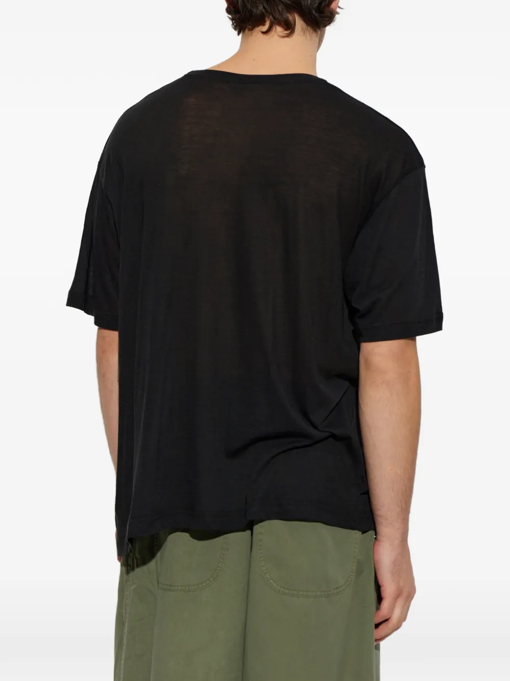 Song For The Mute T-shirt met logoprint Zwart