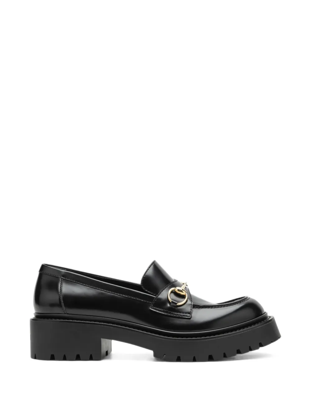 Gucci loafers with Horsebit and lug sole - Black