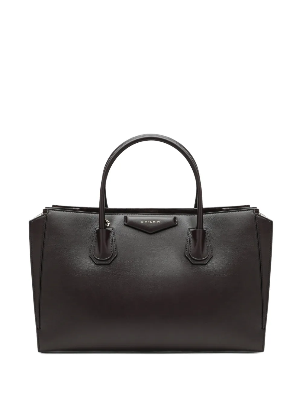 Givenchy Medium Antigona Catchall bag in shiny-grained leather - Brown