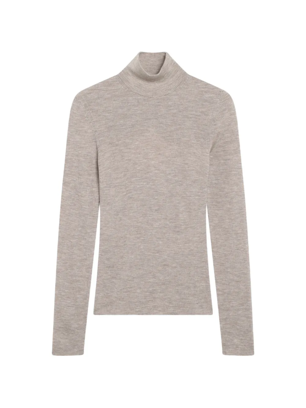 Max Mara roll-neck ribbed-knit sweater - Nude