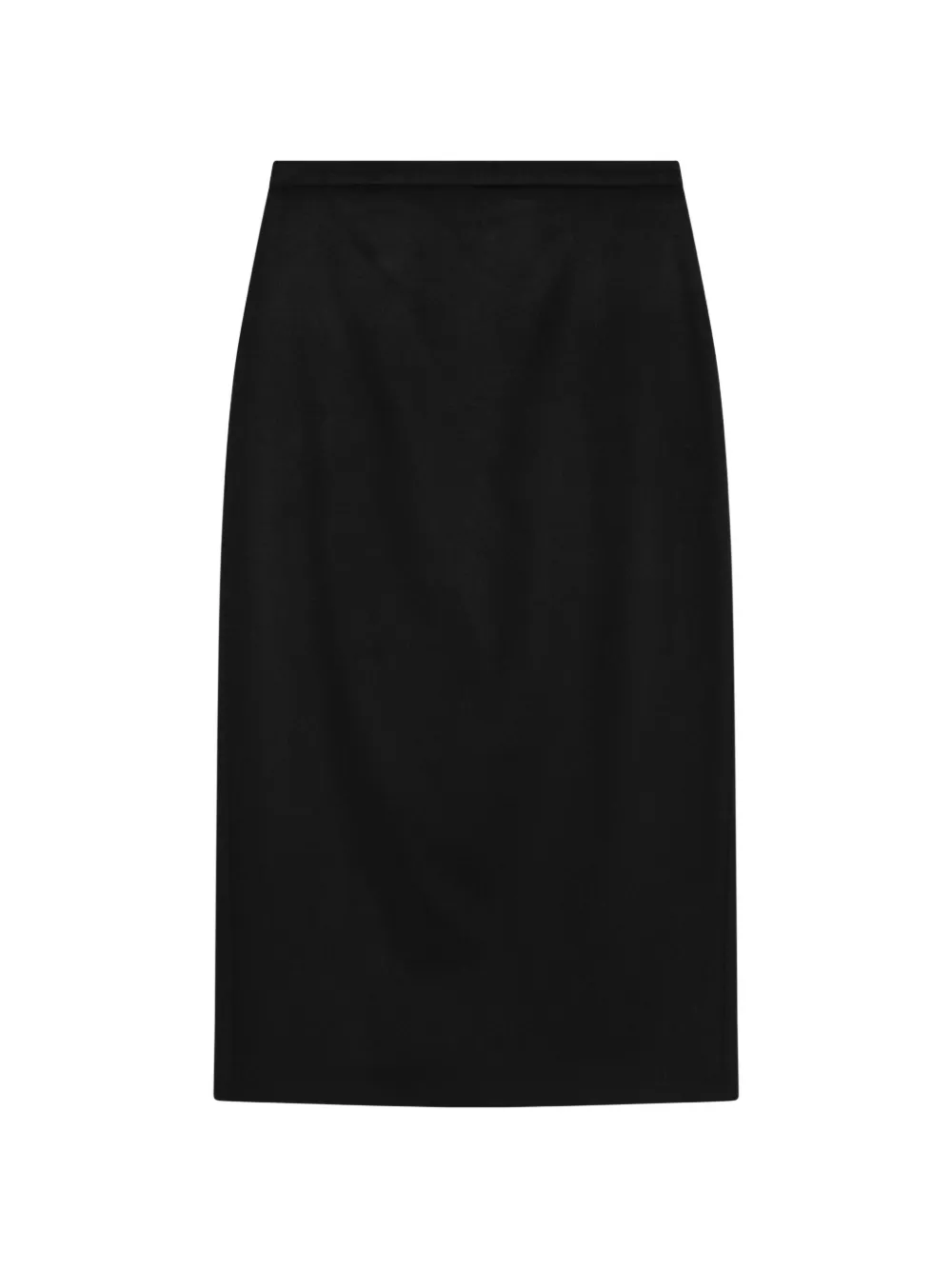Max Mara sable-look camel pencil skirt - black - Nero