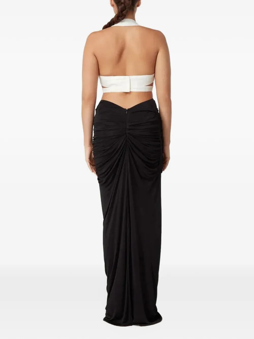 GAUGE81 Belem draped maxi skirt Zwart