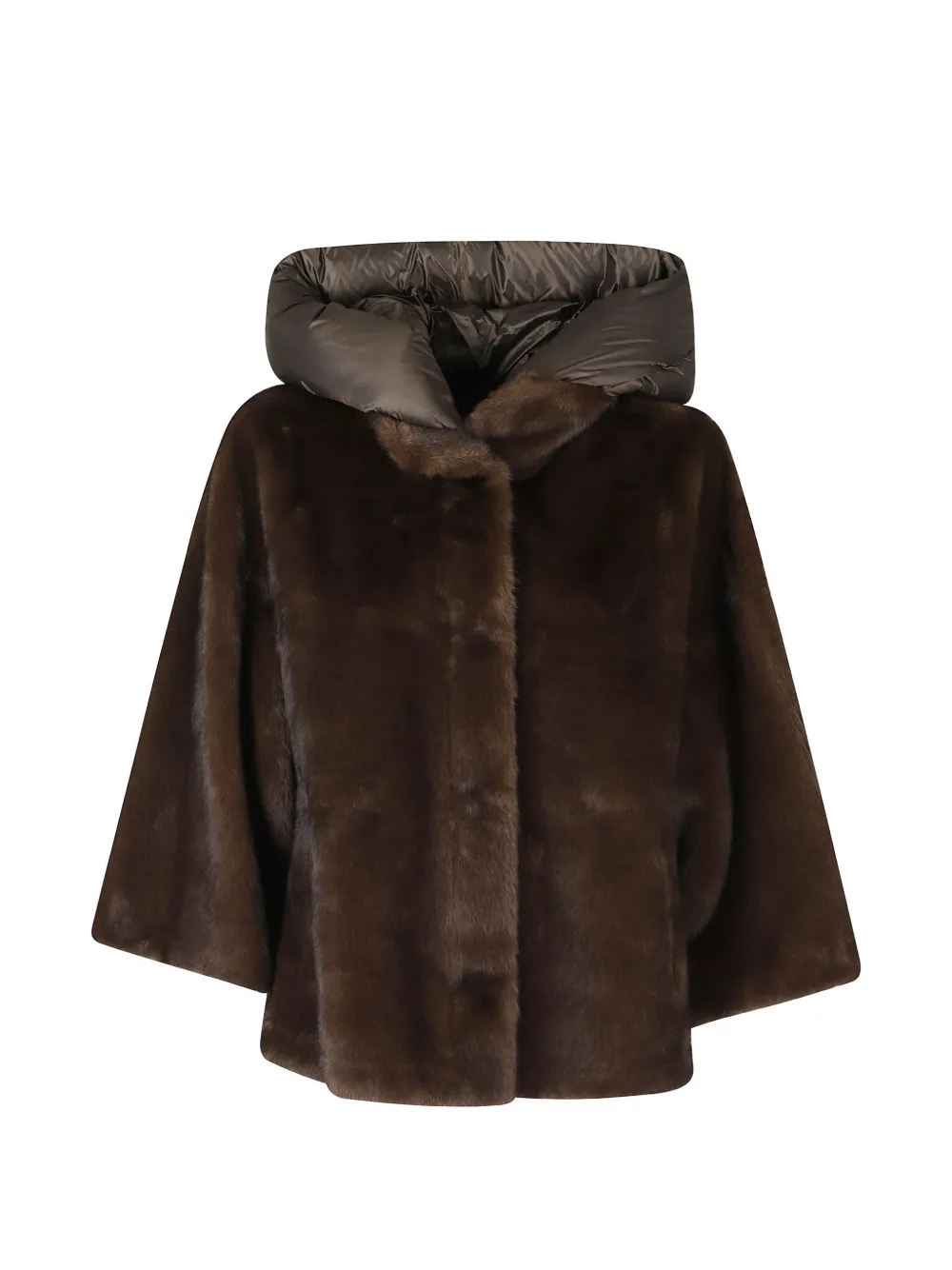Seventy hooded coat - Marrone