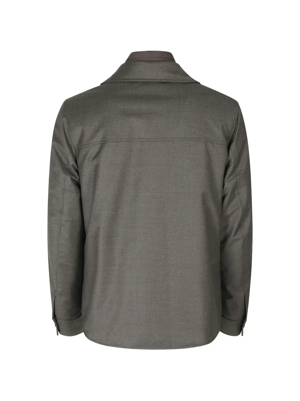 Moorer button-up layered-insert jacket Grijs