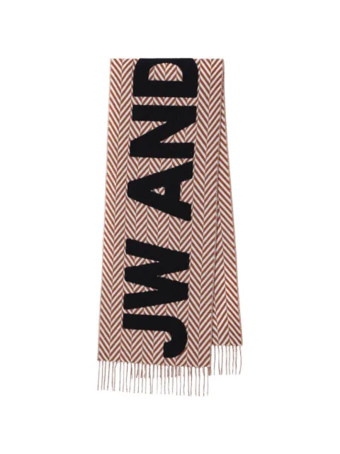 JW Anderson chevron logo-print scarf