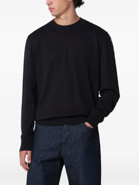 Parajumpers Basic Braw logo-patch crew-neck long-sleeved T-shirt