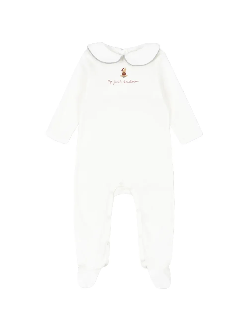 Konges Sløjd Peter Pan collar sleepsuit - Blanc
