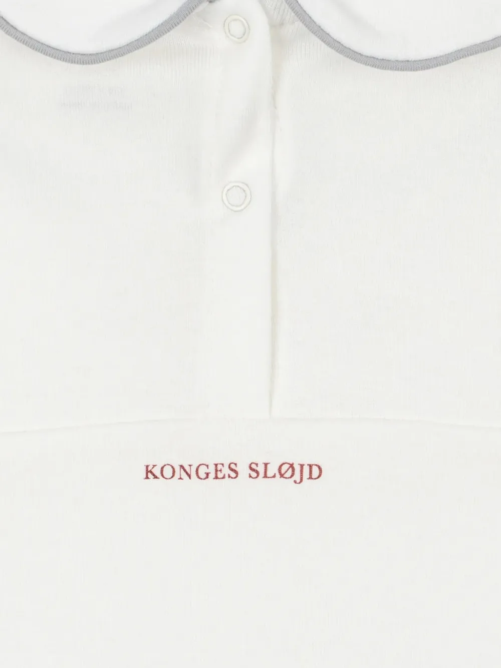 Konges Sløjd Peter Pan collar sleepsuit Wit