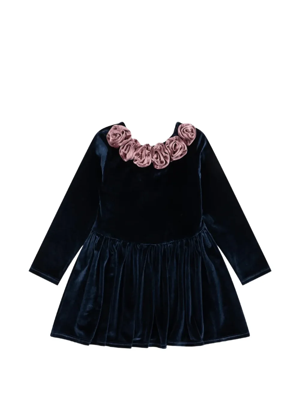 Konges Sløjd Rosetta floral-appliqué dress Blauw