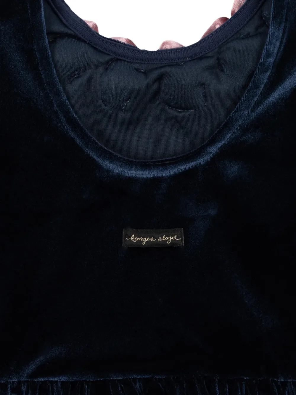 Konges Sløjd Rosetta floral-appliqué dress Blauw