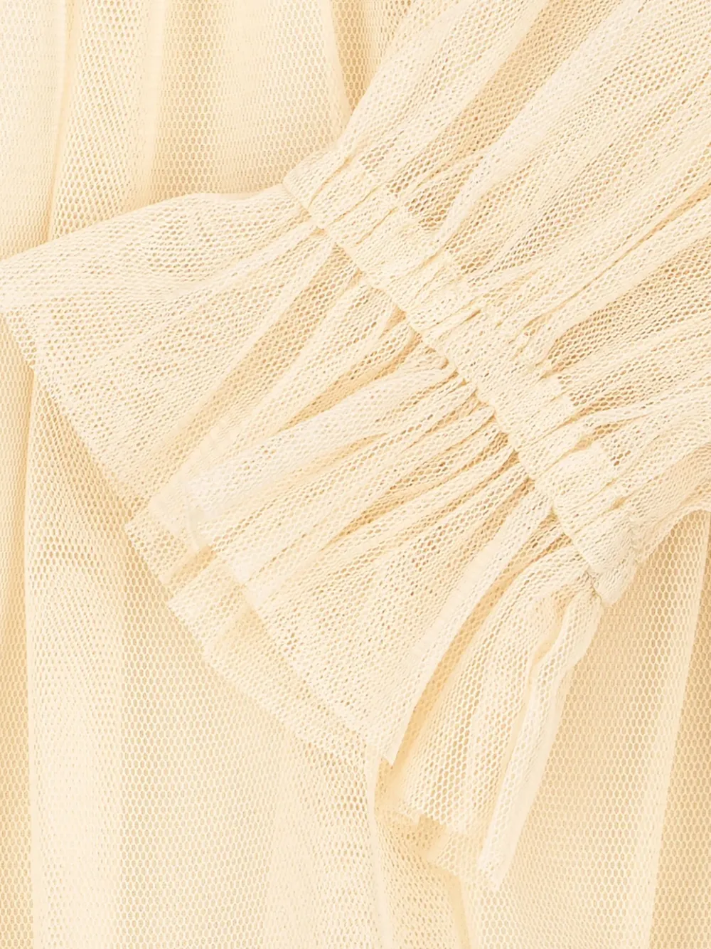 Konges Sløjd bow-detail ruffled midi dress Beige