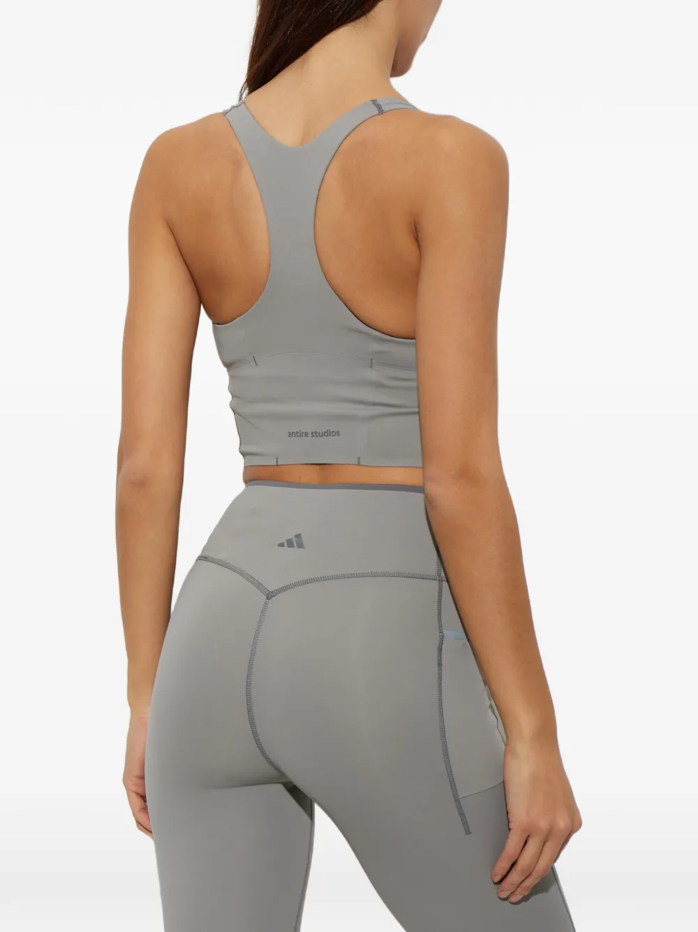 adidas x Entire Studios Optime training medium support bra tank Grijs