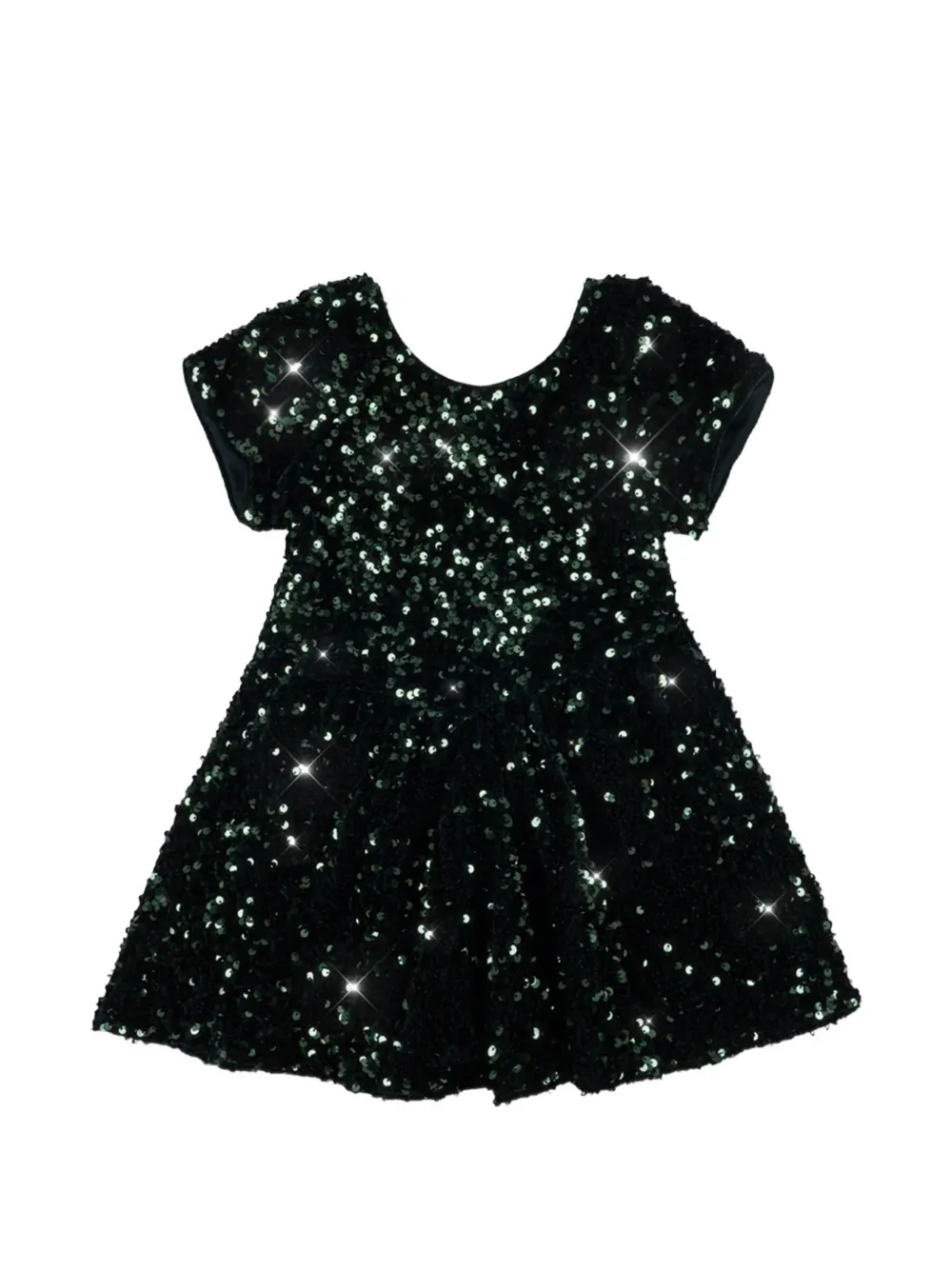 Konges Sløjd Tamira Ballerina midi-jurk verfraaid met pailletten Groen