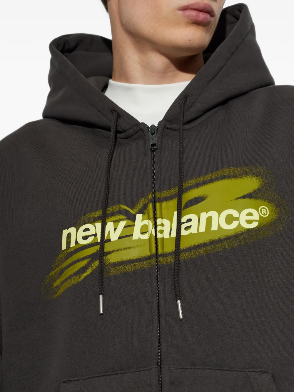 New Balance Street Classics Distort FZ hoodie Grijs