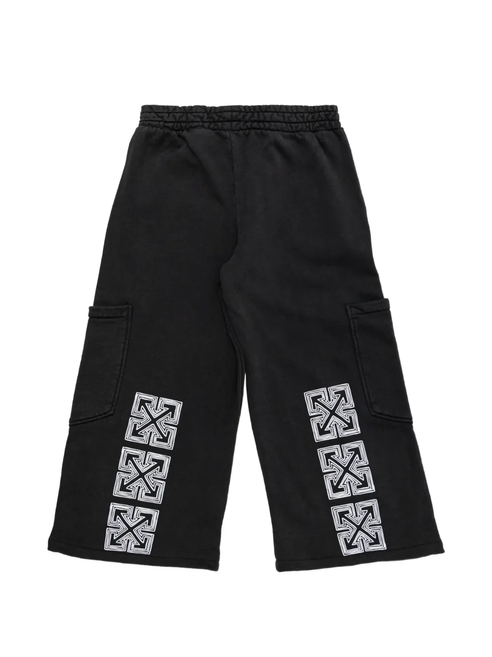 Off-White Kids Arrows-print cargo pants Zwart