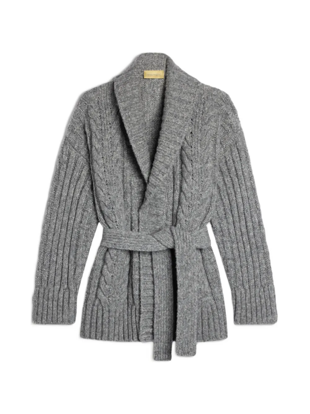 MOMONÌ Zila cable-knit cardigan - Grey