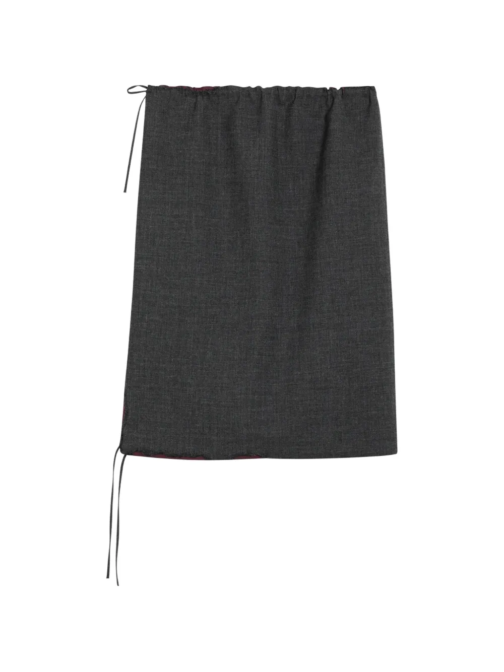Prada drawstring-waist midi skirt Grijs