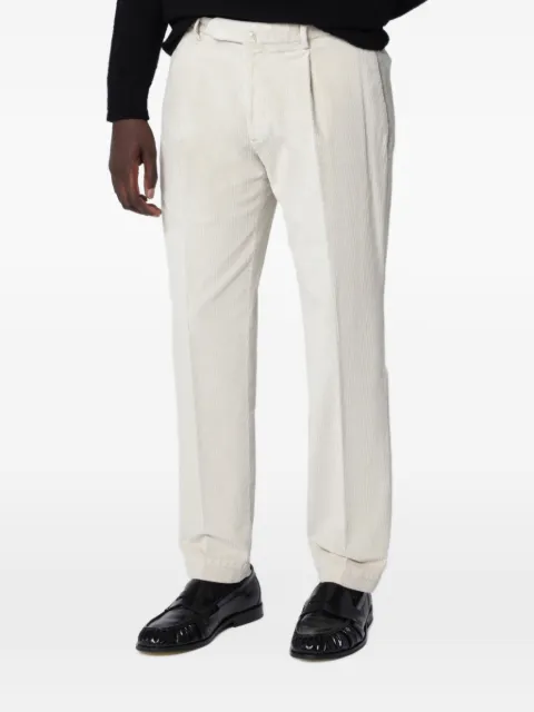 Santaniello pleated corduroy trousers