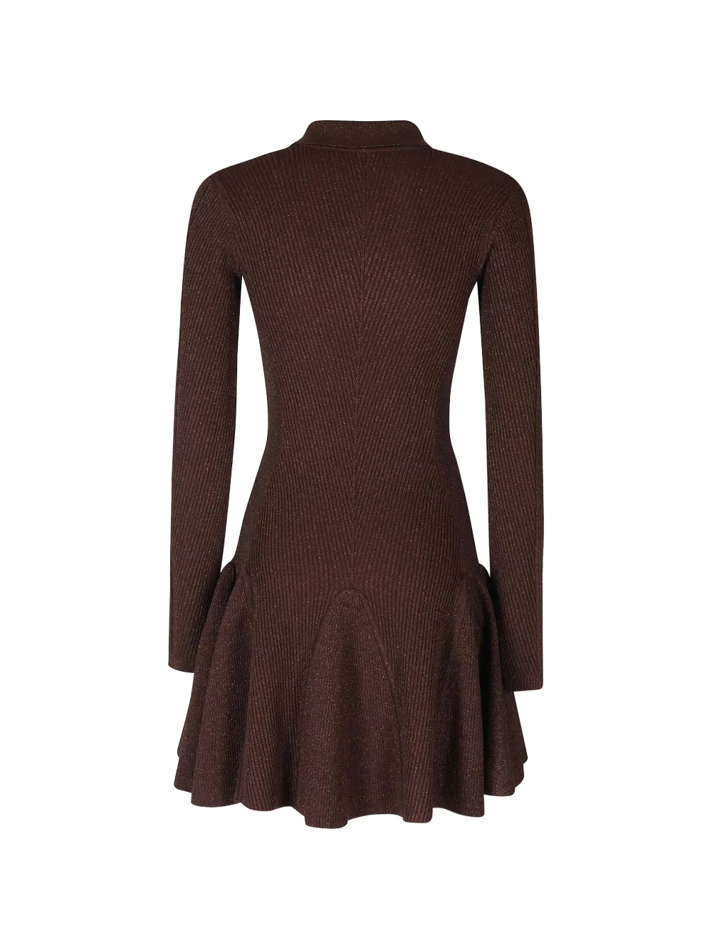 Retrofete ribbed metallic-effect mini dress Bruin