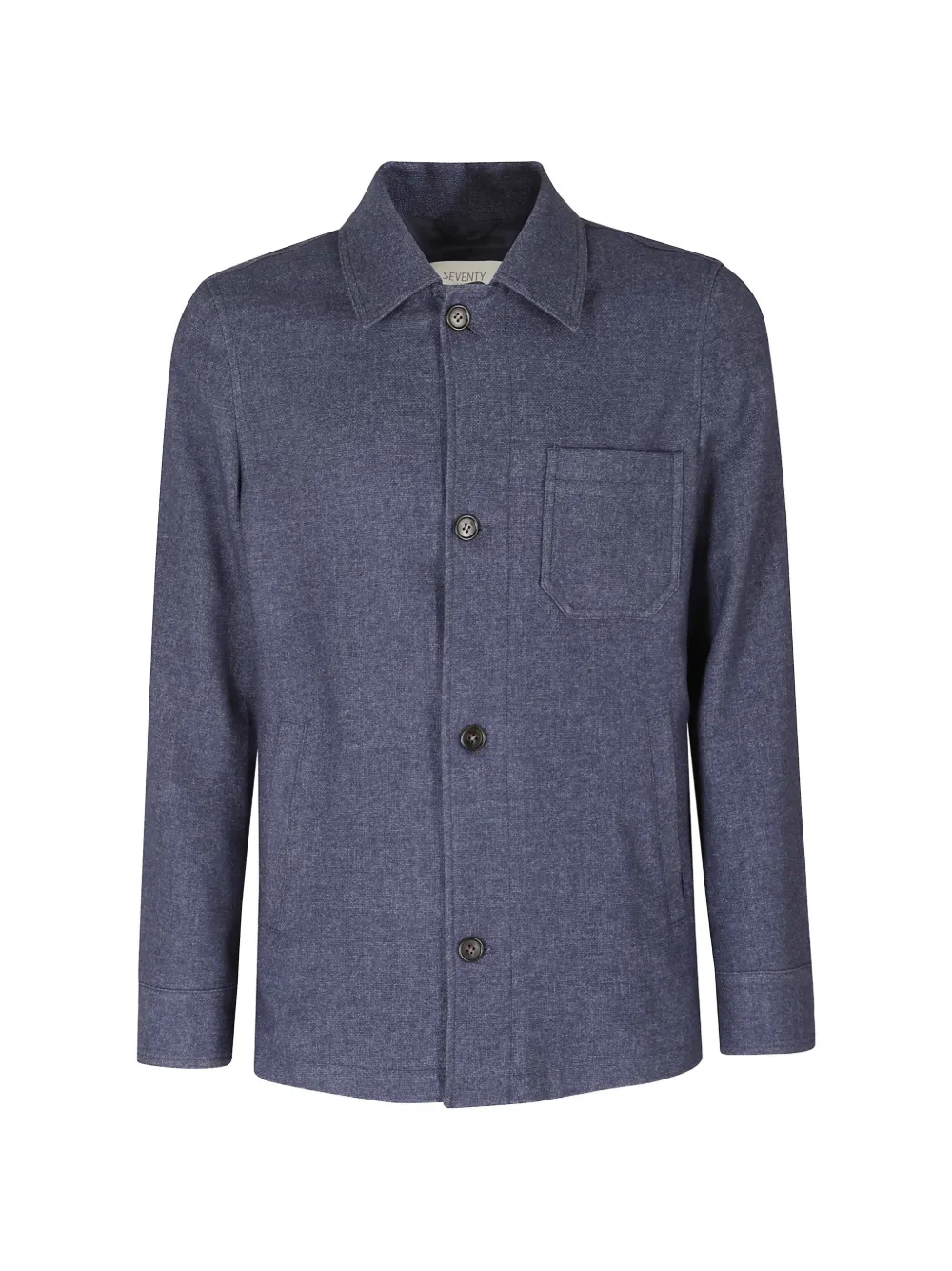 Seventy button-up chest-pocket jacket - Blu