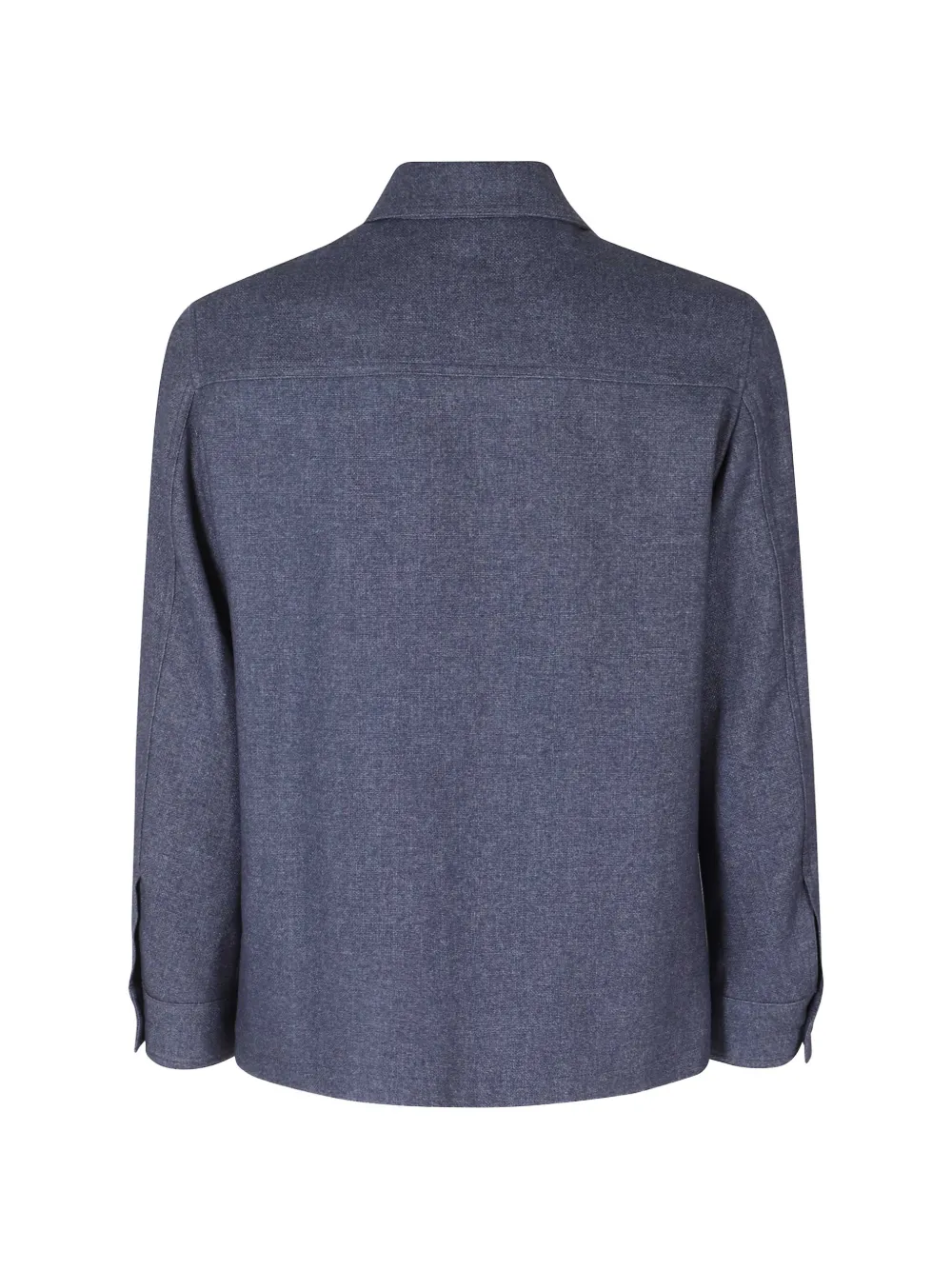 Seventy button-up chest-pocket jacket Blauw