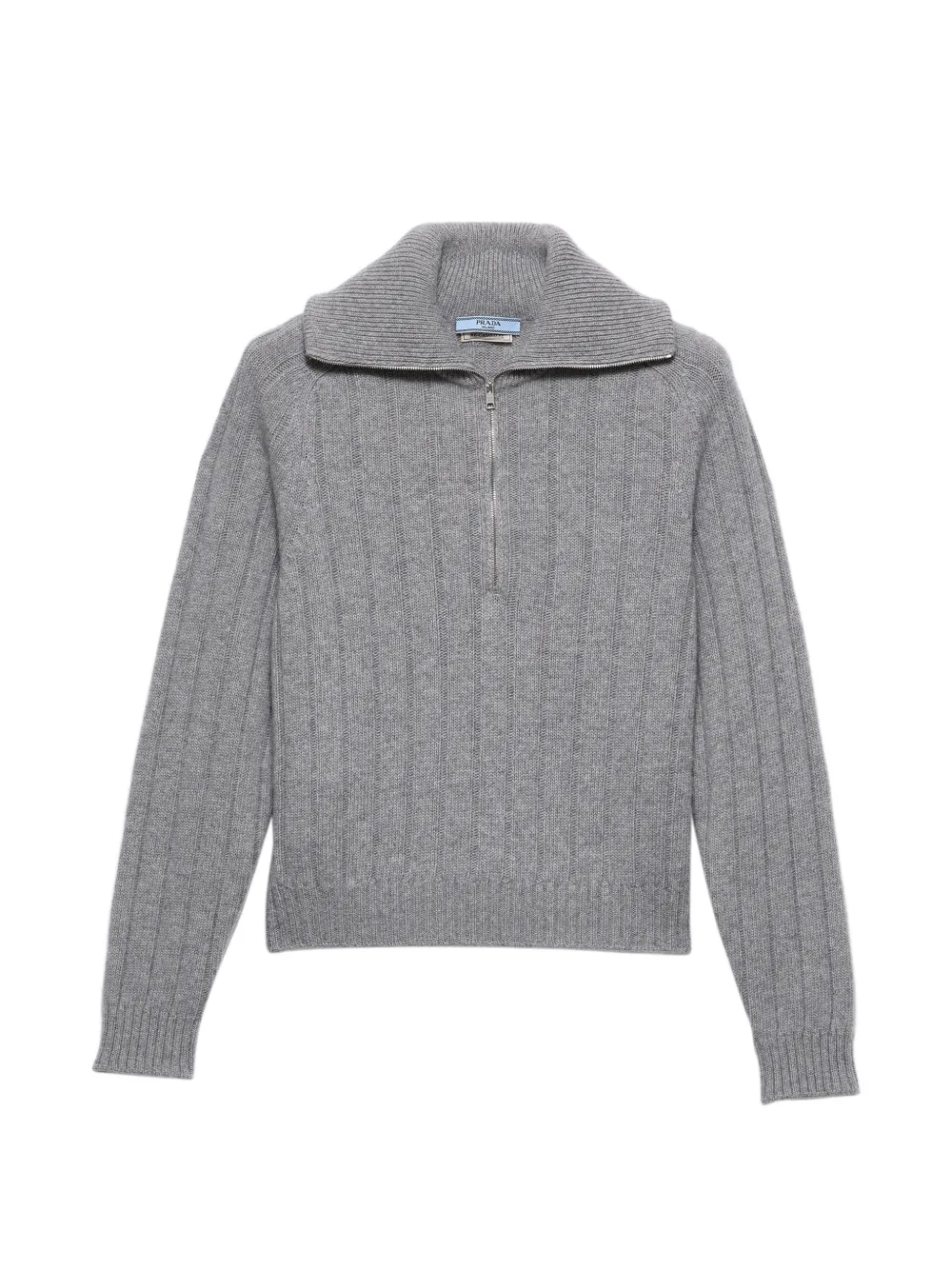 Prada re-cashmere polo sweater Grijs