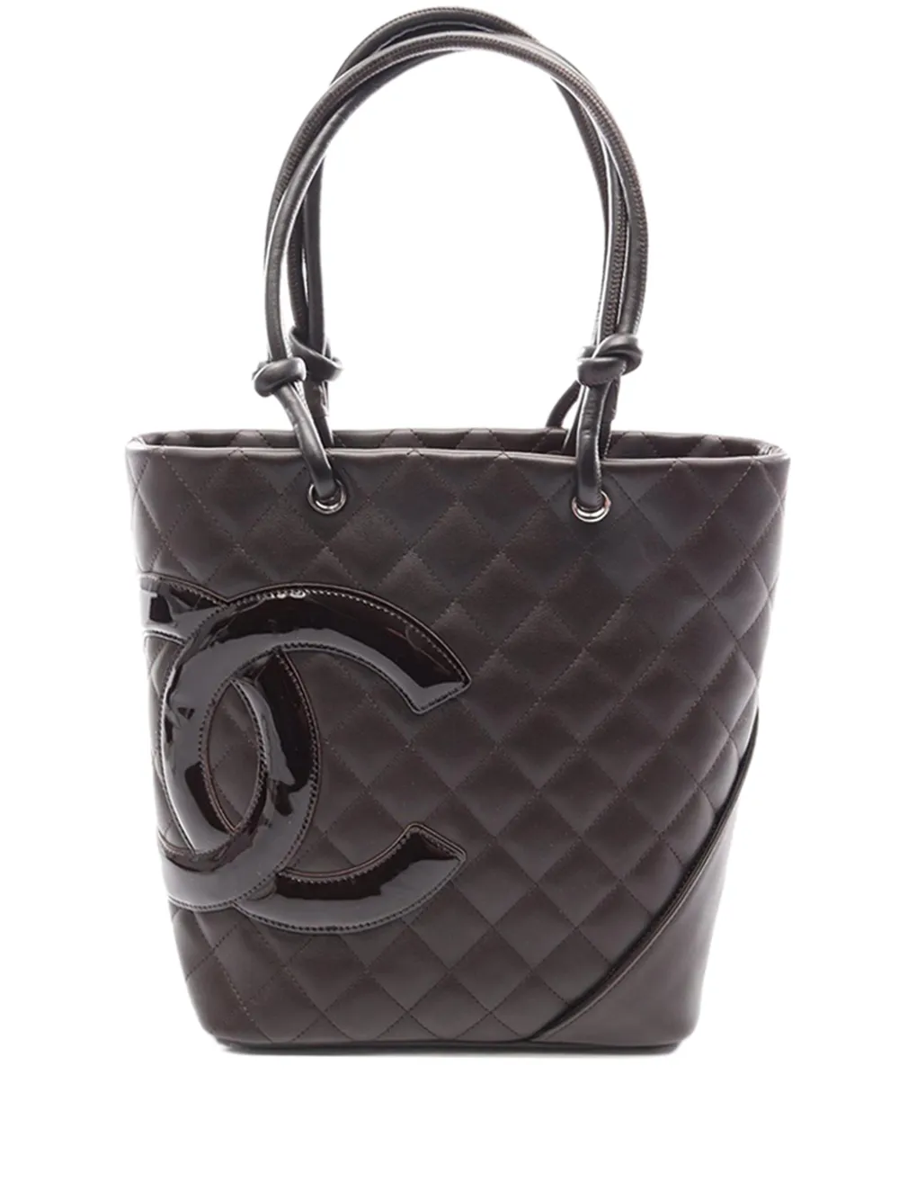 CHANEL Pre-Owned 2005-2006 Medium Lambskin Cambon Ligne tote bag - Braun