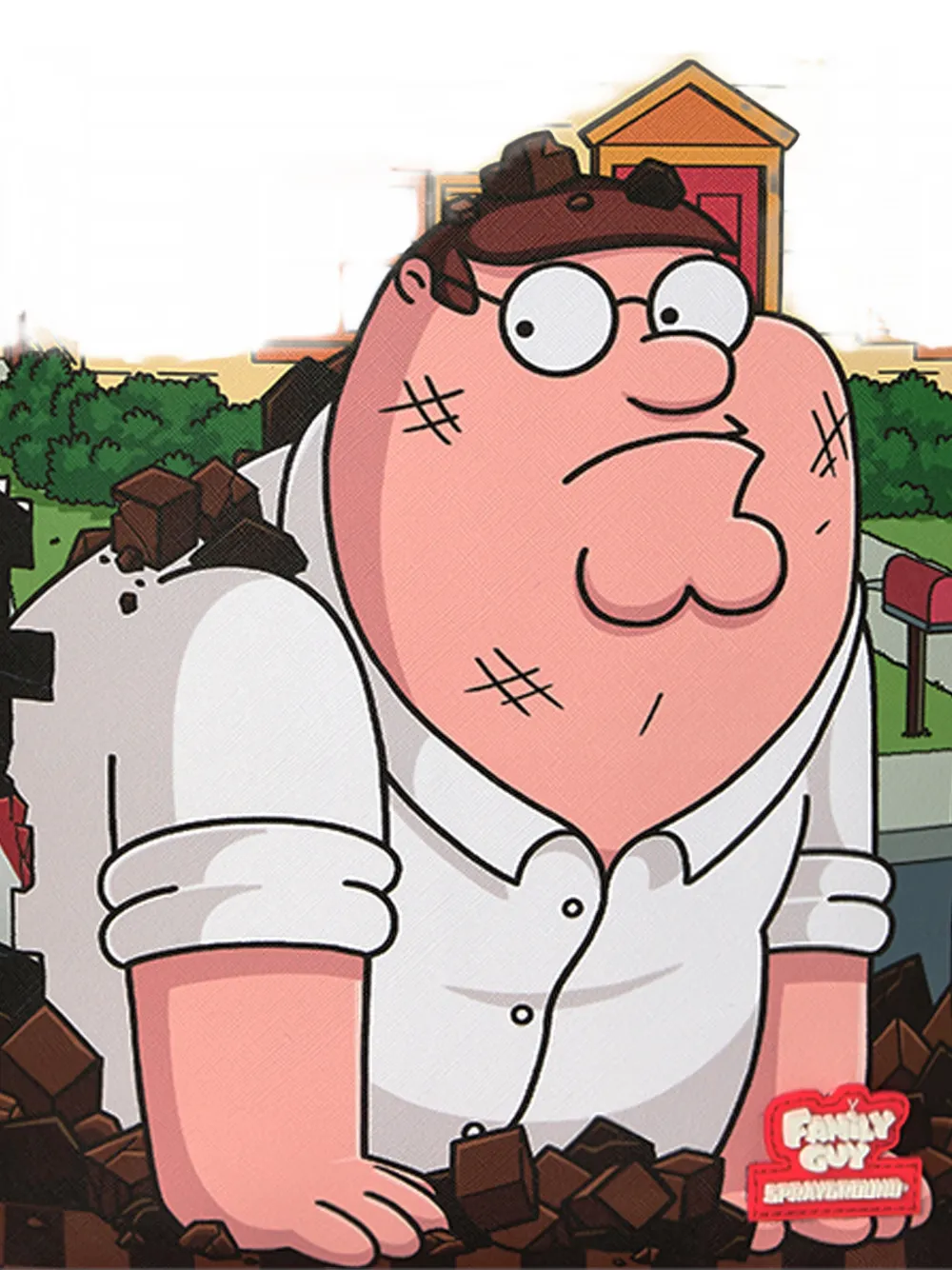 Sprayground Family Guy Peter Falling backpack Bruin